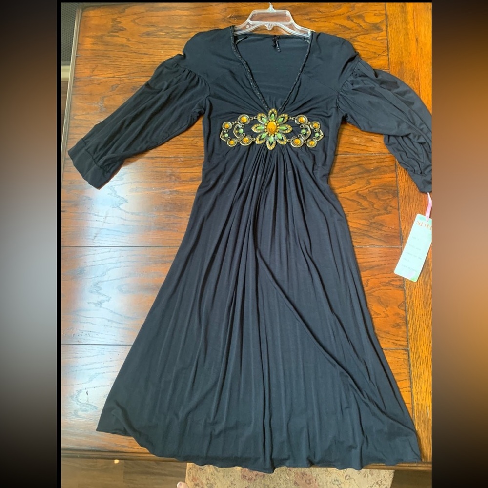 Vintage Y2K whimsigoth witchy fairy NWT embellished dress